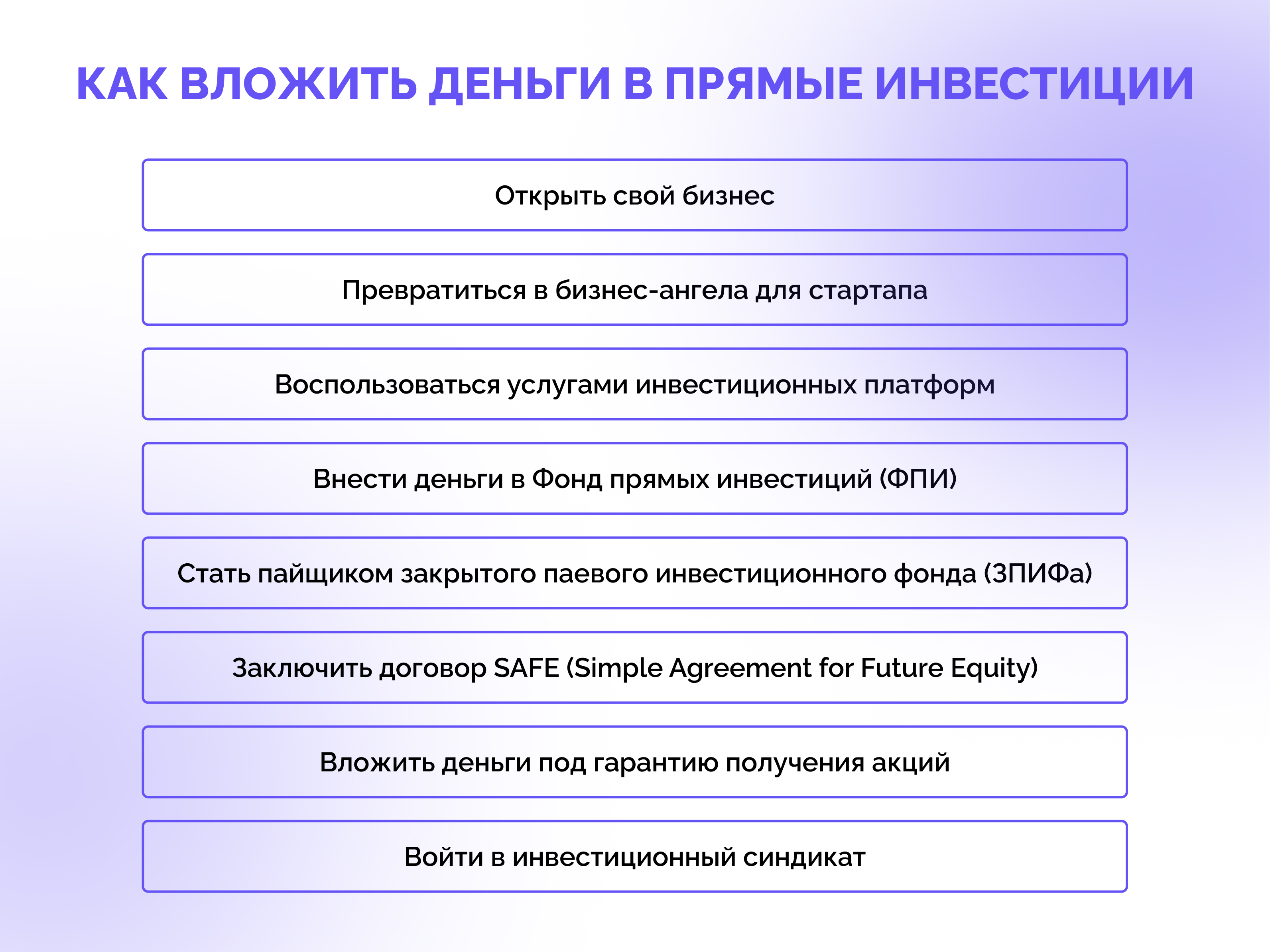 Прямые инвестиции: что это такое и как зарабатывают с их помощью | Блог  pro.finansy